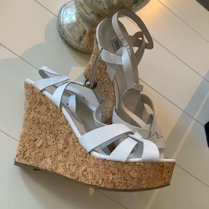 Steve Madden leather wedge sandal